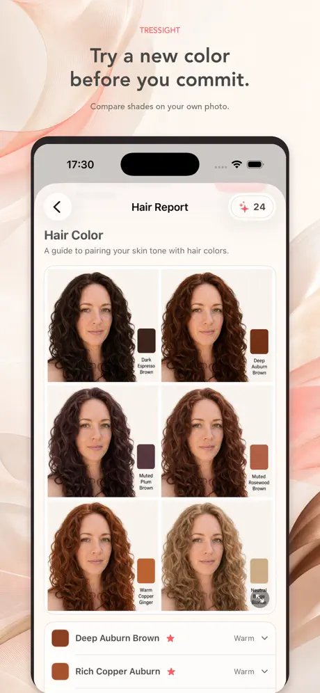 Tressight — 你的专属 AI 发型设计师 界面截图