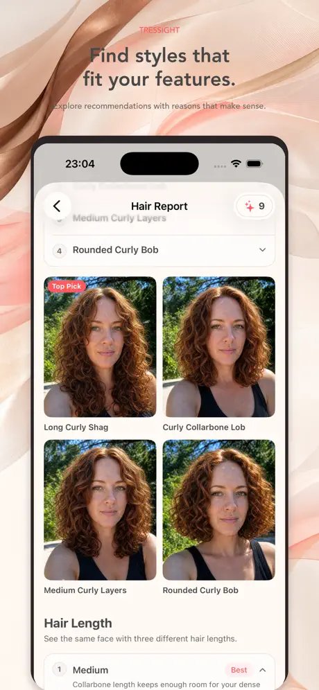 Tressight — 你的专属 AI 发型设计师 界面截图
